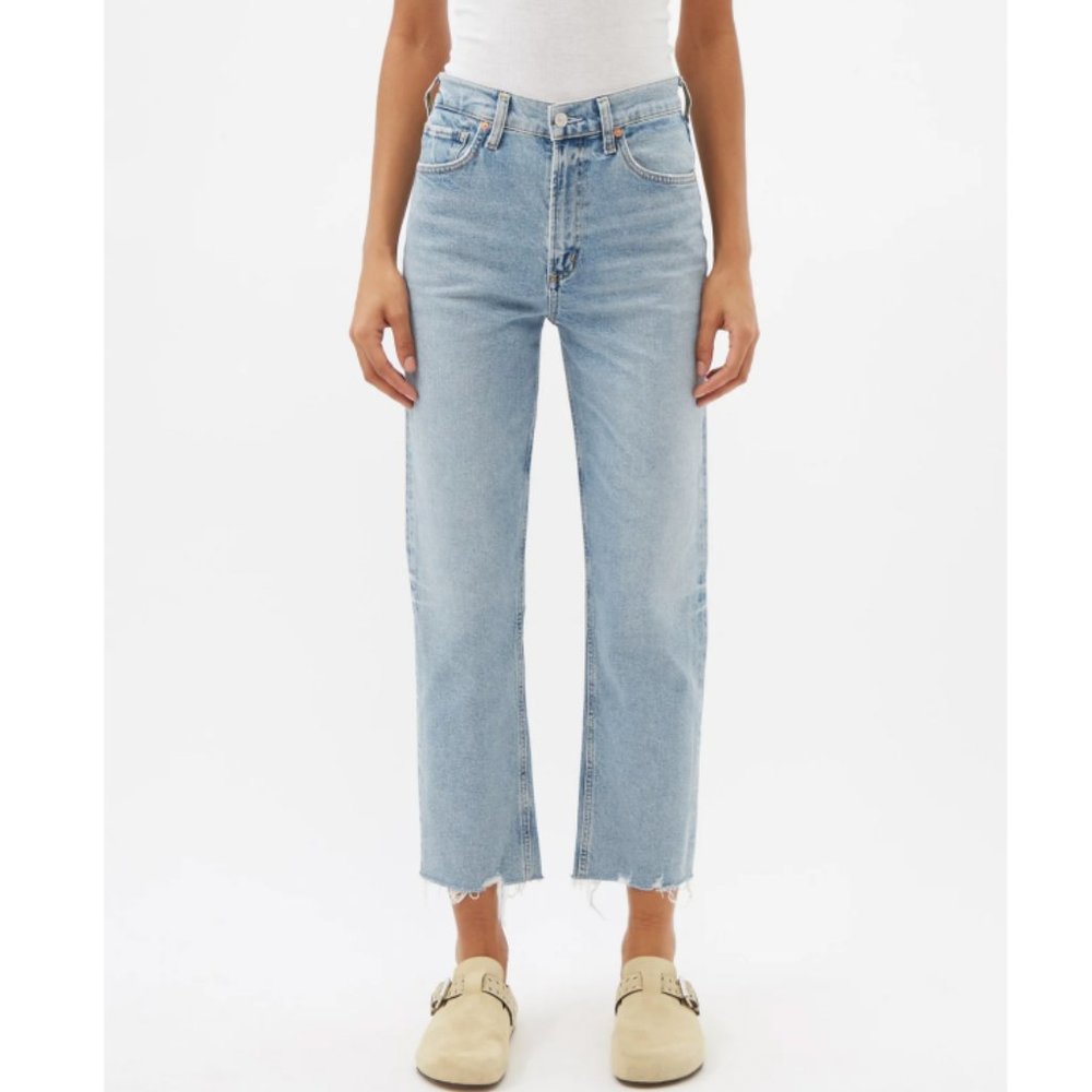 CITIZENS OF HUMANITY Daphne High-Rise Cropped Straight-Leg Jeans SIZE 28